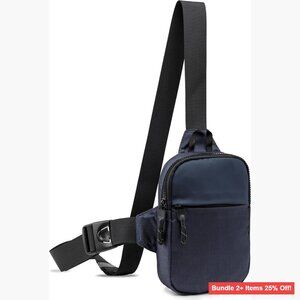 Waterproof Nylon Sling Bag, Adjustable Crossbody for Travel & Daily Use